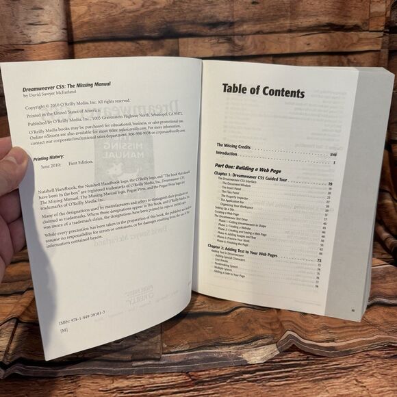 Dreamweaver CS5 Missing Manual Adobe Web Design O'Reilly HTML CSS Guide Book - Picture 8 of 15